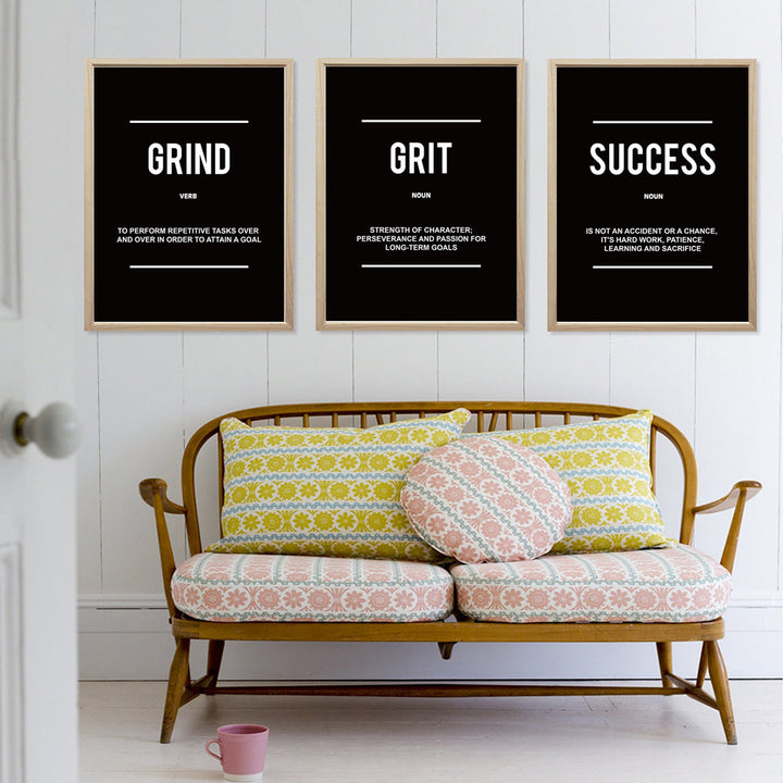 Wall Art Inspirational Quotes Office Decor